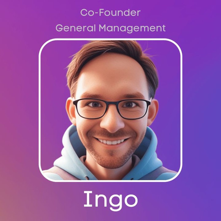 Digital avatar of Ingo, Co-Founder and CEO of ProudZone.